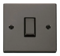 Click Deco Black Nickel 1G Light Switch VPBN411BK