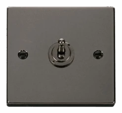Click Deco Black Nickel 1G Toggle Switch VPBN421