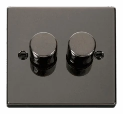 Click Deco Black Nickel 2G LED Dimmer Switch VPBN162