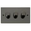 Click Deco Black Nickel 3G LED Dimmer Switch VPBN163 -RS Electrical Supplies Click Deco Black Nickel 3G LED Dimmer Switch VPBN163 available from RS Electrical Supplies