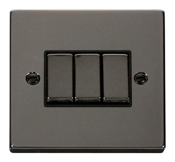 Click Deco Black Nickel 3G Light Switch VPBN413BK 3 Click Deco Black Nickel 3G Light Switch VPBN413BK