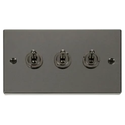 Click Deco Black Nickel 3G Toggle Switch VPBN423