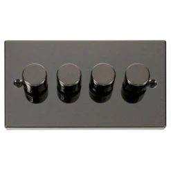 Click Deco Black Nickel 4G LED Dimmer Switch VPBN164
