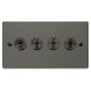 Click Deco Black Nickel 4G Toggle Switch VPBN424 -RS Electrical Supplies Click Deco Black Nickel 4G Toggle Switch VPBN424 available from RS Electrical Supplies