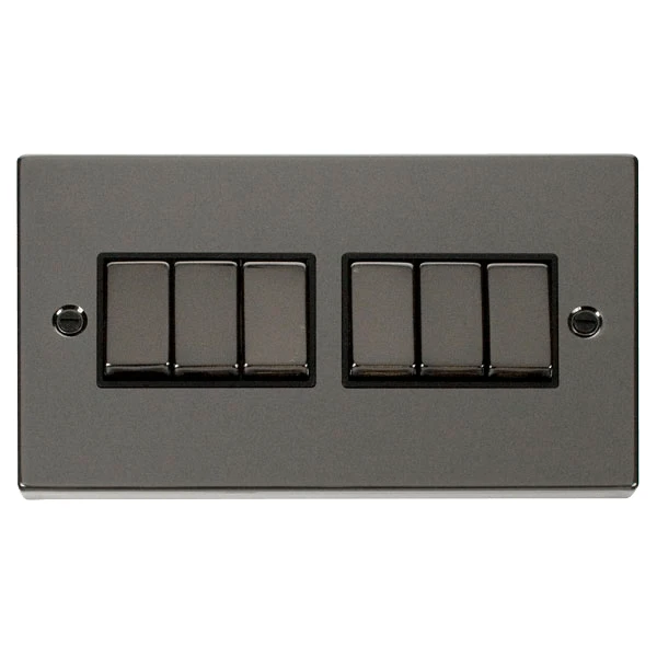 Click Deco Black Nickel 6G Light Switch VPBN416BK 3 Click Deco Black Nickel 6G Light Switch VPBN416BK