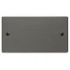 Click Deco Black Nickel Double Blank Plate VPBN061 -RS Electrical Supplies Click Deco Black Nickel Double Blank Plate VPBN061 available from RS Electrical Supplies