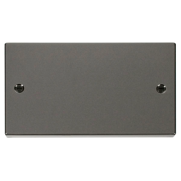 Click Deco Black Nickel Double Blank Plate VPBN061 3 Click Deco Black Nickel Double Blank Plate VPBN061