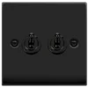 Click Deco Matt Black 2G Toggle Switch VPMB422 -RS Electrical Supplies Click Deco Matt Black 2G Toggle Switch VPMB422 available from RS Electrical Supplies