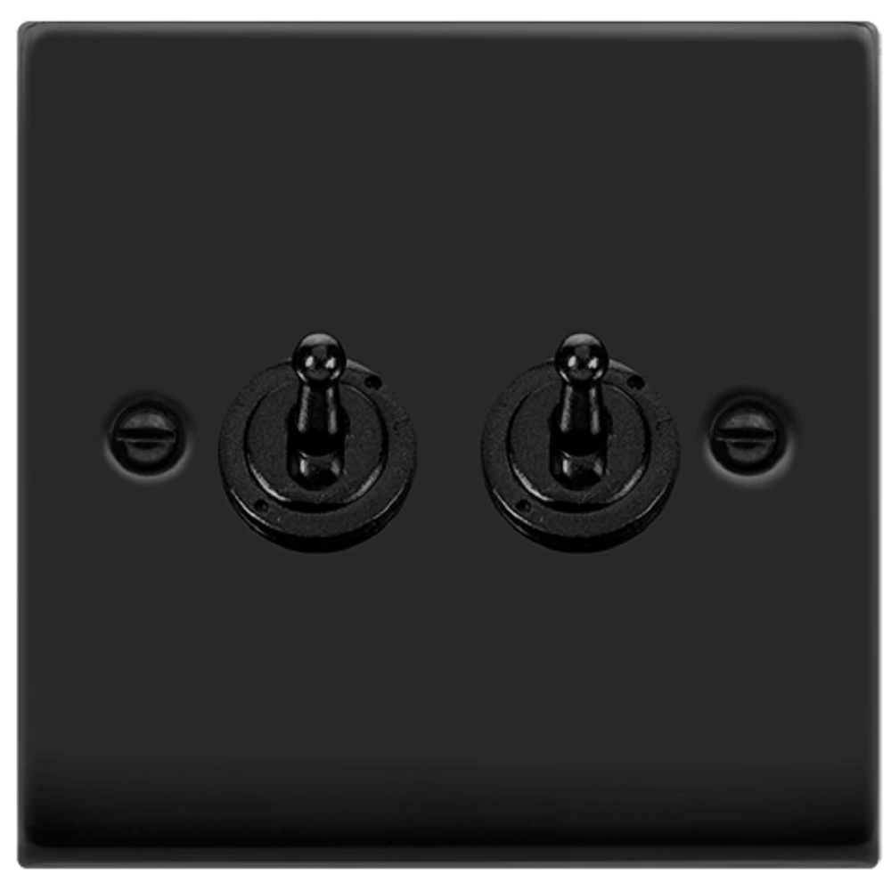Click Deco Matt Black 2G Toggle Switch VPMB422 3 Click Deco Matt Black 2G Toggle Switch VPMB422
