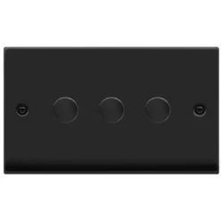 Click Deco Matt Black 3G LED Dimmer Switch VPMB163