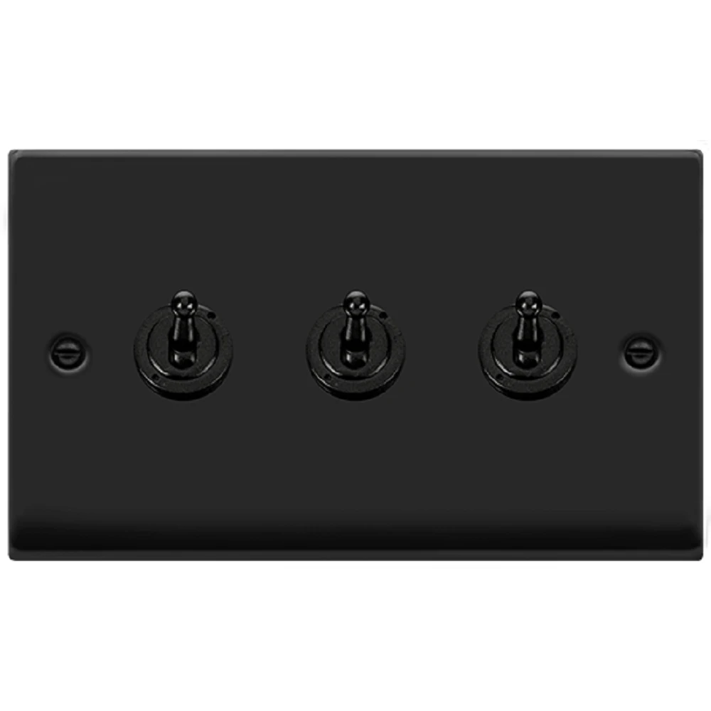 Click Deco Matt Black 3G Toggle Switch VPMB423 3 Click Deco Matt Black 3G Toggle Switch VPMB423
