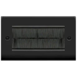 Click Deco Matt Black 4G Cable Brush Outlet VPMB4BRUSHBK