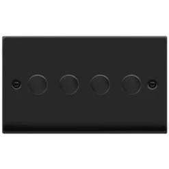 Click Deco Matt Black 4G LED Dimmer Switch VPMB164