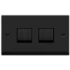Click Deco Matt Black 4G Light Switch VPMB414BK