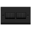 Click Deco Matt Black 6G Light Switch VPMB416BK 2 Click Deco Matt Black 6G Light Switch VPMB416BK -RS Electrical Supplies Click Deco Matt Black 6G Light Switch VPMB416BK available from RS Electrical Supplies