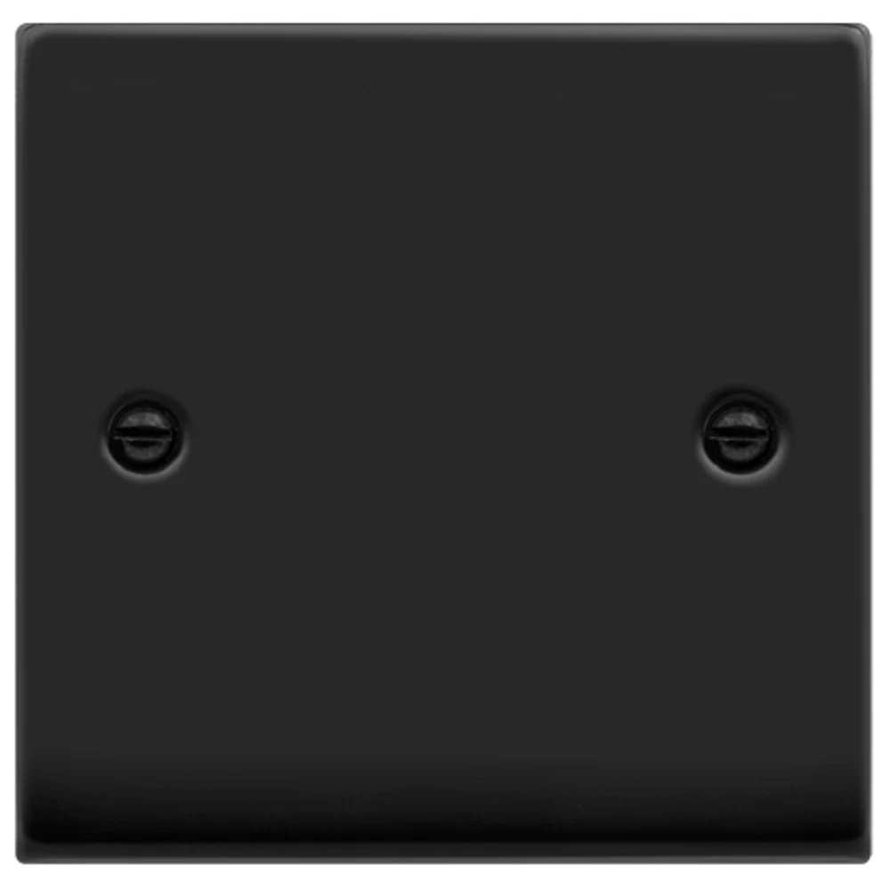 Click Deco Matt Black Single Blank Plate VPMB060 3 Click Deco Matt Black Single Blank Plate VPMB060