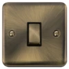 Click Deco Plus Antique Brass 1G Light Switch DPAB411BK 1 Click Deco Plus Antique Brass 1G Light Switch DPAB411BK -RS Electrical Supplies Click Deco Plus Antique Brass 1G Light Switch DPAB411BK Available from RS Electrical Supplies