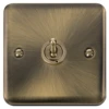 Click Deco Plus Antique Brass 1G Toggle Switch DPAB421