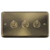 Click Deco Plus Antique Brass 3G Toggle Switch DPAB423 -RS Electrical Supplies Click Deco Plus Antique Brass 3G Toggle Switch DPAB423 Available from RS Electrical Supplies