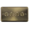 Click Deco Plus Antique Brass 4G Toggle Switch DPAB424 -RS Electrical Supplies Click Deco Plus Antique Brass 4G Toggle Switch DPAB424 Available from RS Electrical Supplies