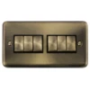 Click Deco Plus Antique Brass 6G Light Switch DPAB416BK 2 Click Deco Plus Antique Brass 6G Light Switch DPAB416BK -RS Electrical Supplies Click Deco Plus Antique Brass 6G Light Switch DPAB416BK Available from RS Electrical Supplies
