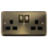 Click Deco Plus Antique Brass 13A Double Socket DPAB536BK -RS Electrical Supplies Click Deco Plus Antique Brass Double Socket DPAB536BK Available from RS Electrical Supplies 1
