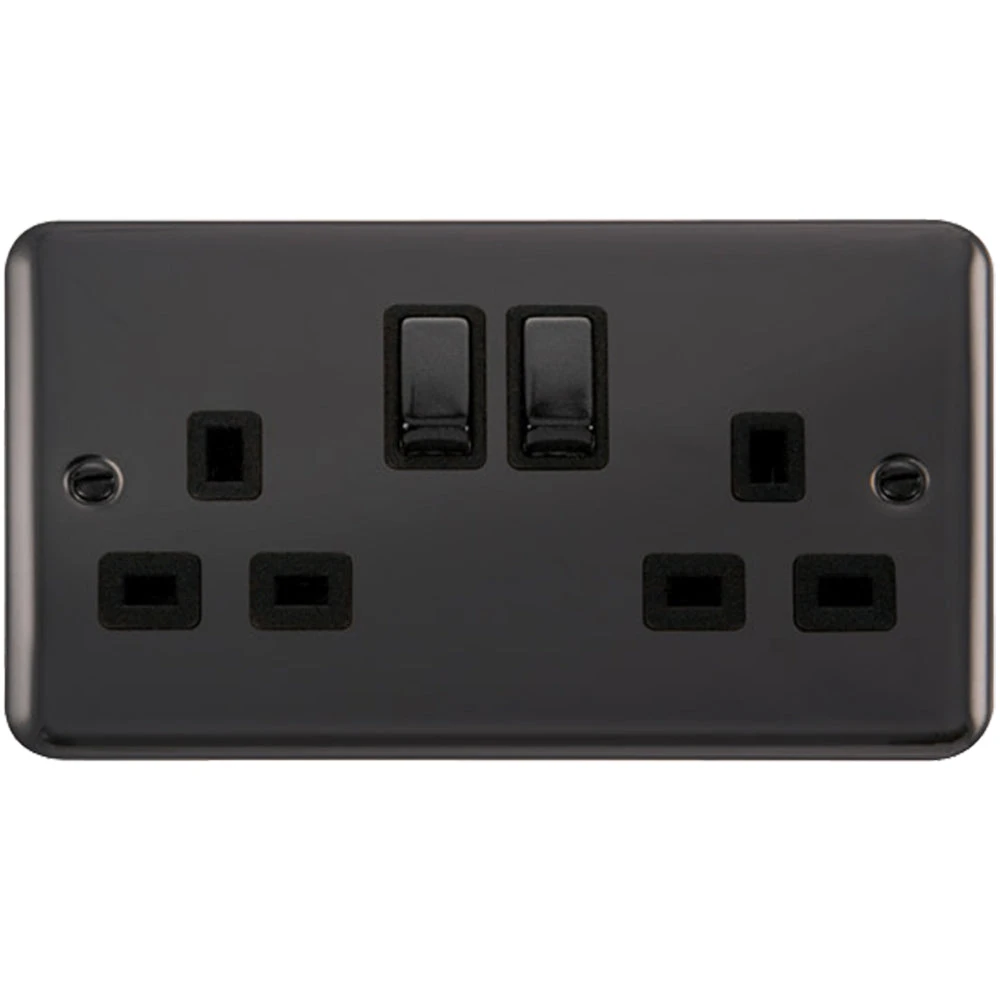 Click Deco Plus Black Nickel 13A Double Socket DPBN536BK 3 Click Deco Plus Black Nickel 13A Double Socket DPBN536BK