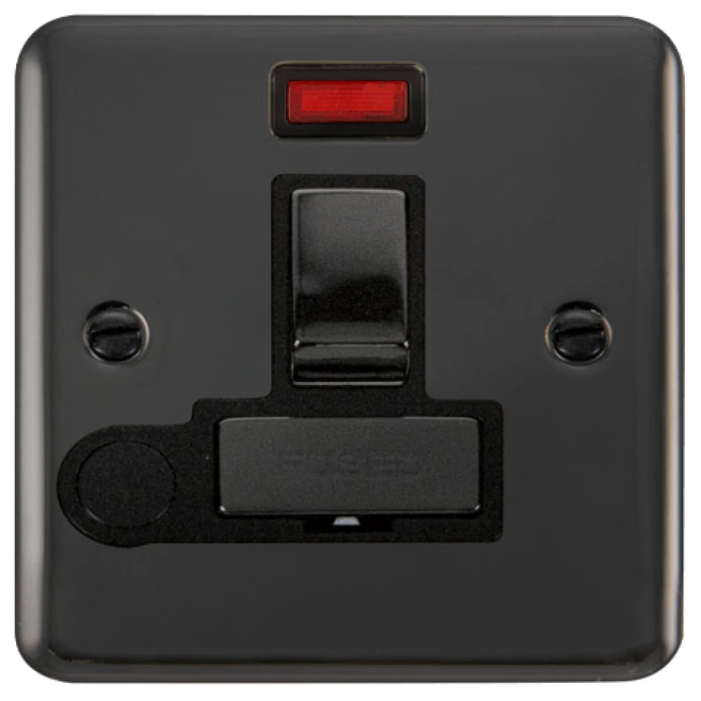 Click Deco Plus Black Nickel 13A Switched Spur With Flex And Neon DPBN552BK 3 Click Deco Plus Black Nickel 13A Switched Spur With Flex And Neon DPBN552BK