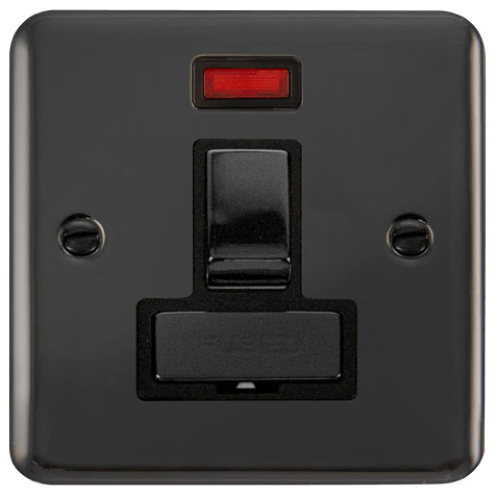 Click Deco Plus Black Nickel 13A Switched Spur With Neon DPBN752BK 3 Click Deco Plus Black Nickel 13A Switched Spur With Neon DPBN752BK