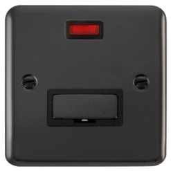 Click Deco Plus Black Nickel 13A Unswitched Spur With Neon DPBN753BK