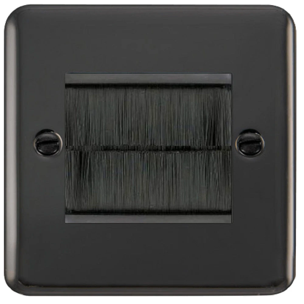 Click Deco Plus Black Nickel 2G Cable Brush Outlet DPBNBRUSHBK 3 Click Deco Plus Black Nickel 2G Cable Brush Outlet DPBNBRUSHBK