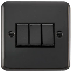 Click Deco Plus Black Nickel 3G Light Switch DPBN413BK