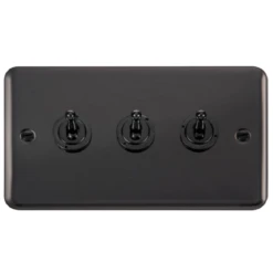 Click Deco Plus Black Nickel 3G Toggle Switch DPBN423