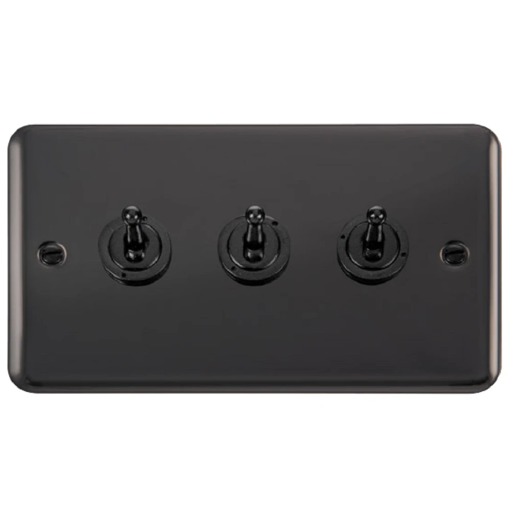 Click Deco Plus Black Nickel 3G Toggle Switch DPBN423 3 Click Deco Plus Black Nickel 3G Toggle Switch DPBN423