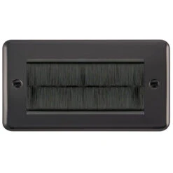 Click Deco Plus Black Nickel 4G Cable Brush Outlet DPBN4BRUSHBK