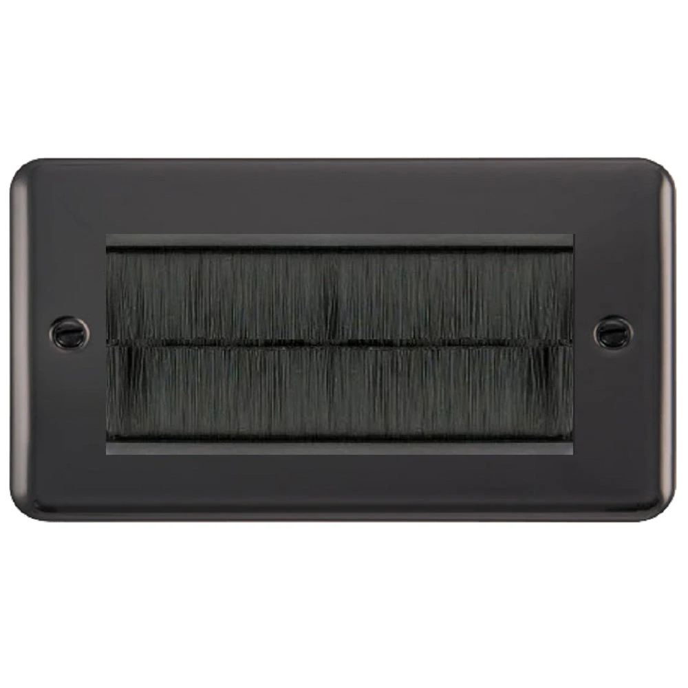 Click Deco Plus Black Nickel 4G Cable Brush Outlet DPBN4BRUSHBK 3 Click Deco Plus Black Nickel 4G Cable Brush Outlet DPBN4BRUSHBK