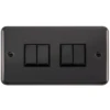 Click Deco Plus Black Nickel 4G Light Switch DPBN414BK -RS Electrical Supplies Click Deco Plus Black Nickel 4G Light Switch DPBN414BK Available from RS Electrical Supplies