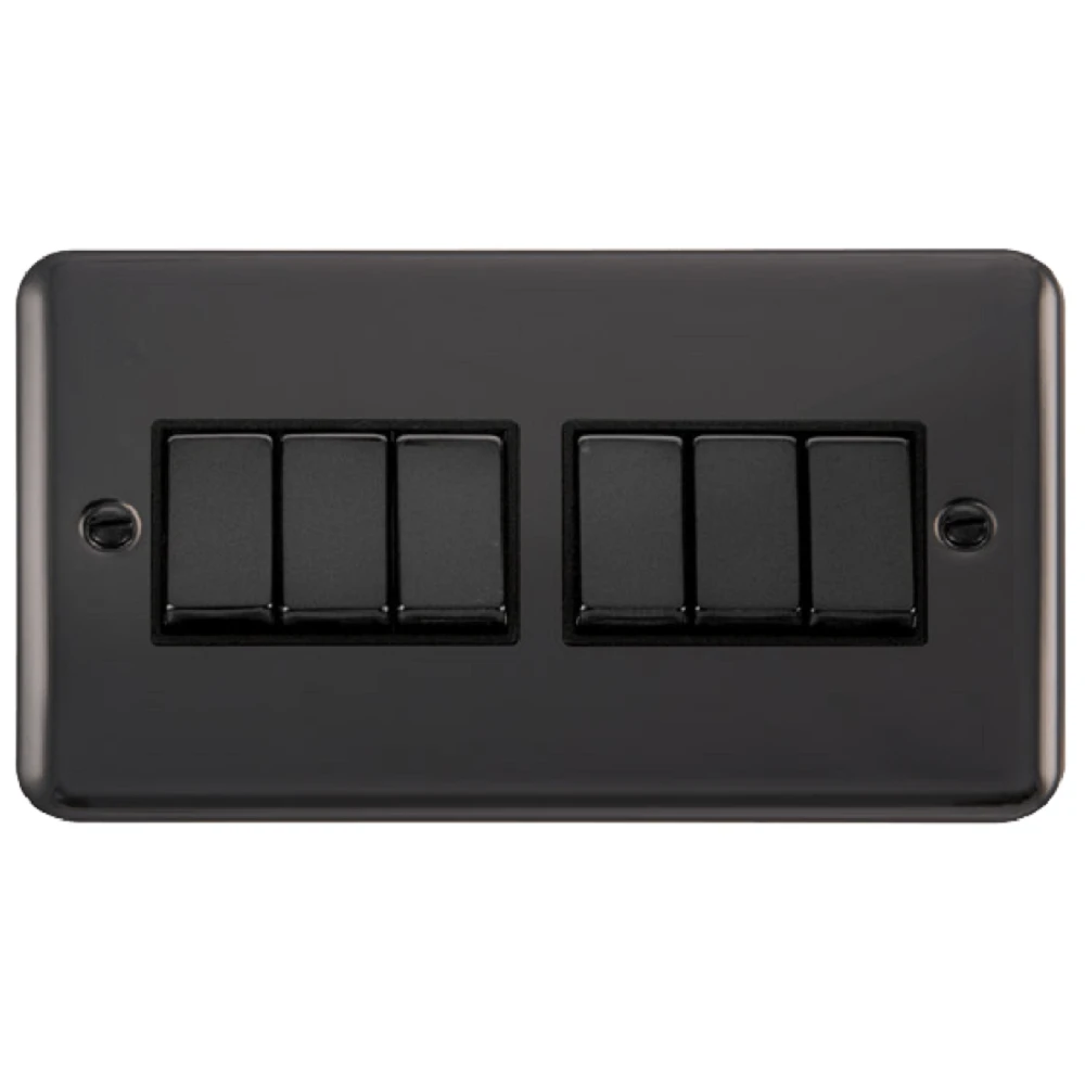 Click Deco Plus Black Nickel 6G Light Switch DPBN416BK 3 Click Deco Plus Black Nickel 6G Light Switch DPBN416BK
