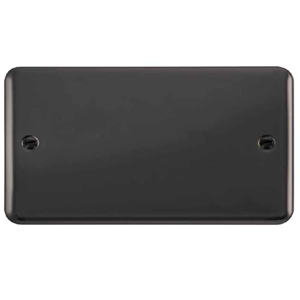 Click Deco Plus Black Nickel Double Blank Plate DPBN061 3 Click Deco Plus Black Nickel Double Blank Plate DPBN061