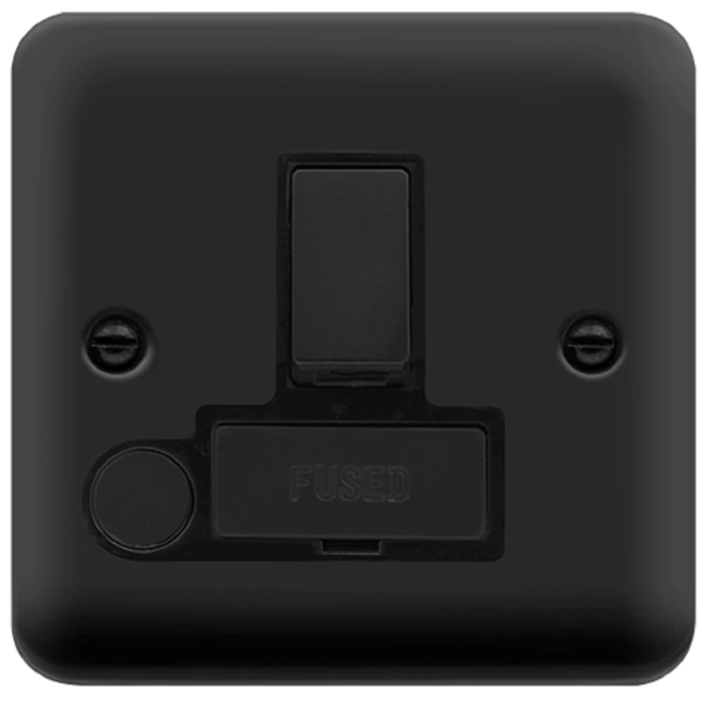 Click Deco Plus Matt Black 13A Switched Spur With Flex DPMB551BK 3 Click Deco Plus Matt Black 13A Switched Spur With Flex DPMB551BK