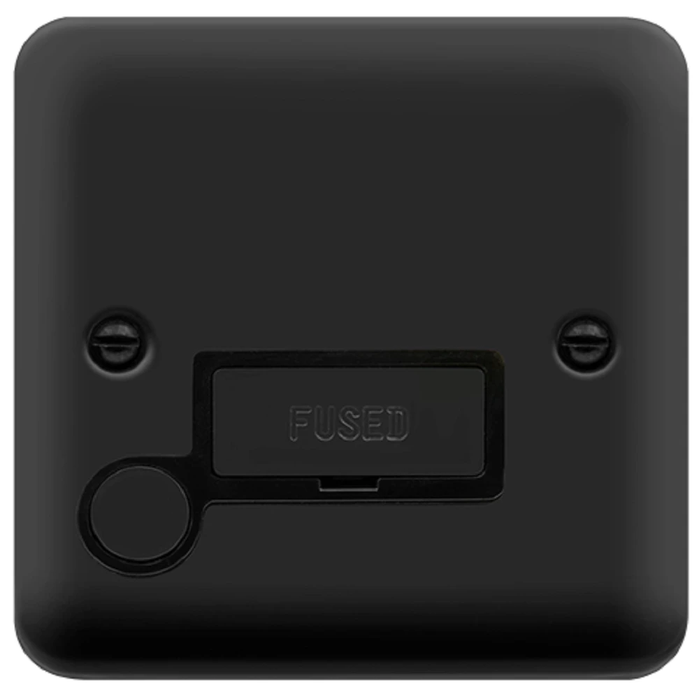 Click Deco Plus Matt Black 13A Unswitched Spur With Flex DPMB550BK 3 Click Deco Plus Matt Black 13A Unswitched Spur With Flex DPMB550BK