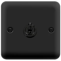 Click Deco Plus Matt Black 1G Toggle Switch DPMB421