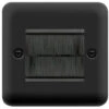 Click Deco Plus Matt Black 2G Cable Brush Outlet DPMBBRUSHBK 2 Click Deco Plus Matt Black 2G Cable Brush Outlet DPMBBRUSHBK -RS Electrical Supplies Click Deco Plus Matt Black 2G Cable Brush Outlet DPMBBRUSHBK Available from RS Electrical Supplies