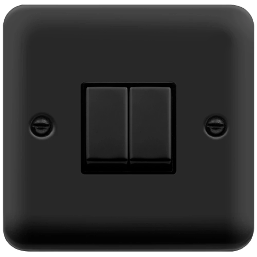 Click Deco Plus Matt Black 2G Light Switch DPMB412BK 3 Click Deco Plus Matt Black 2G Light Switch DPMB412BK