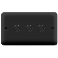 Click Deco Plus Matt Black 3G LED Dimmer Switch DPMB163