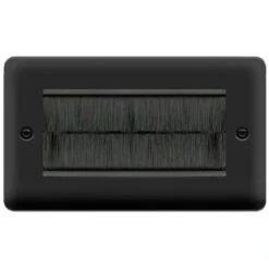 Click Deco Plus Matt Black 4G Cable Brush Outlet DPMB4BRUSHBK