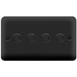 Click Deco Plus Matt Black 4G LED Dimmer Switch DPMB164