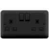 Click Deco Plus Matt Black 13A Double Socket DPMB536BK 2 Click Deco Plus Matt Black 13A Double Socket DPMB536BK -RS Electrical Supplies Click Deco Plus Matt Black Double Socket DPMB536BK Available from RS Electrical Supplies