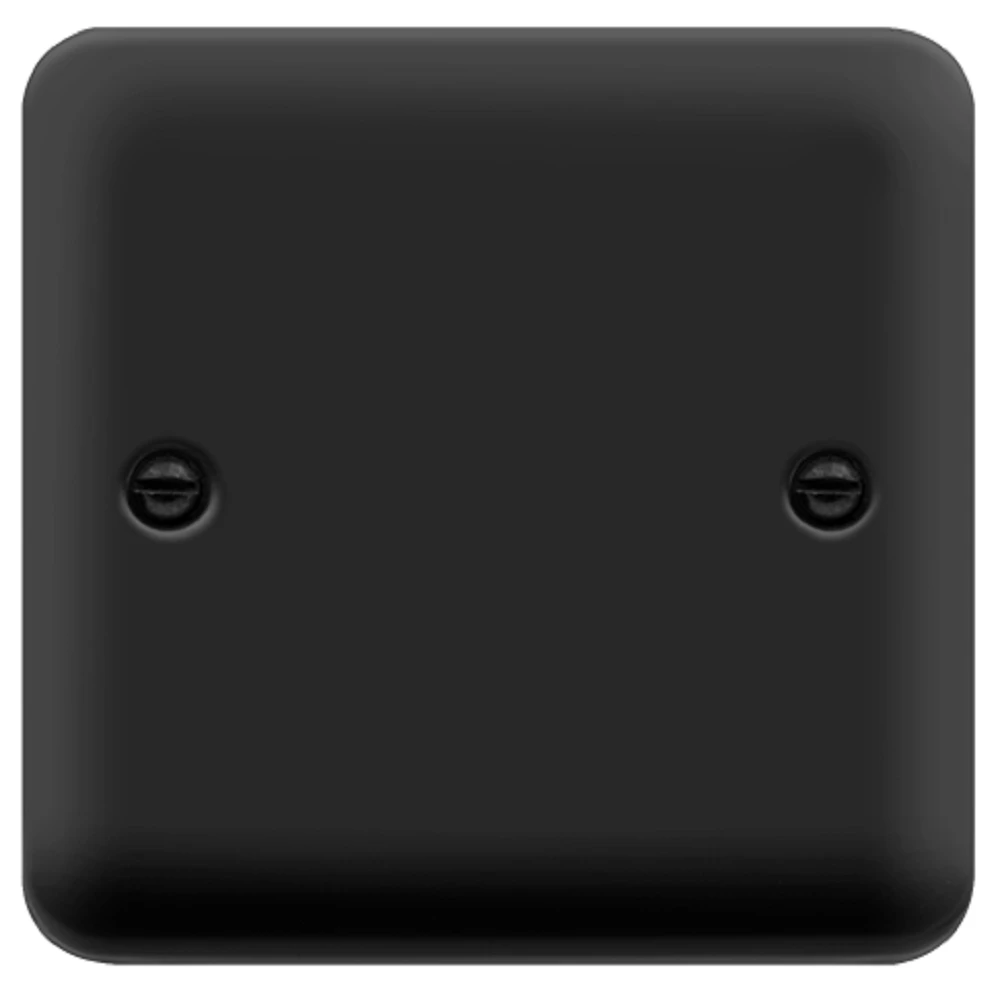 Click Deco Plus Matt Black Single Blank Plate DPMB060 3 Click Deco Plus Matt Black Single Blank Plate DPMB060