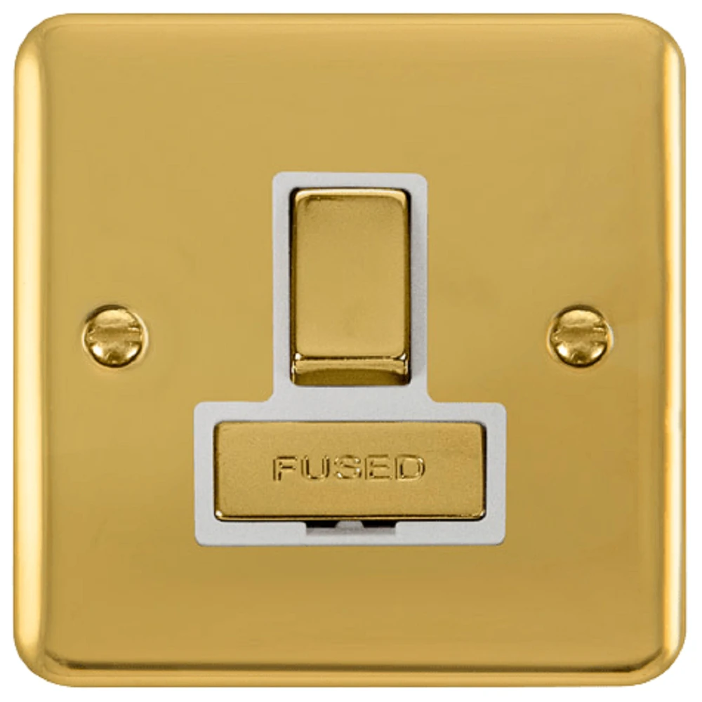 Click Deco Plus Polished Brass 13A Switched Spur DPBR751WH 3 Click Deco Plus Polished Brass 13A Switched Spur DPBR751WH